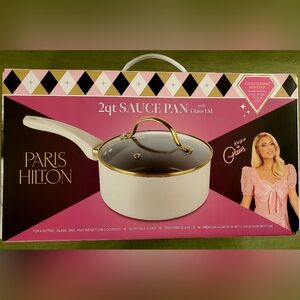 Paris Hilton 2qt Sauce Pan with Glass Lid